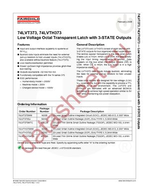 74LVT373MTCX datasheet  